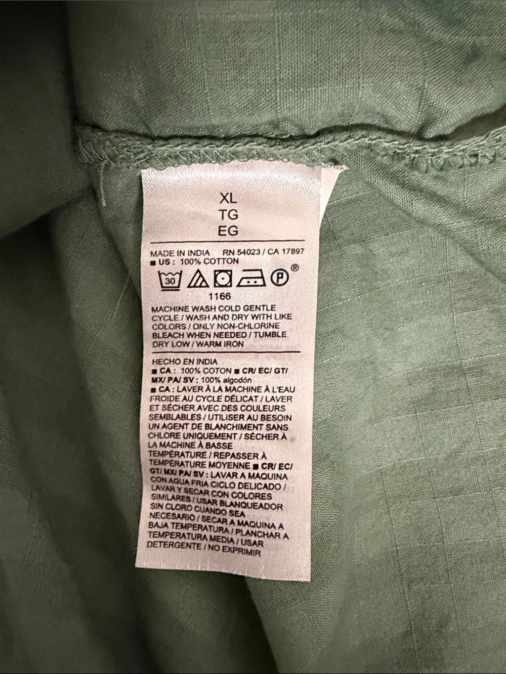Old Navy Olive Green Button-Up Puff Sleeve Blouse
